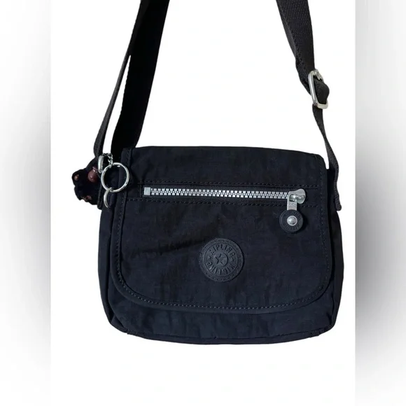 Kipling Mini Crossbody Handbag Sabian Black monkey keychain - Picture 3 of 7